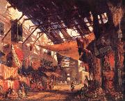 William James Muller The Carpet Bazaar in Cario oil painting